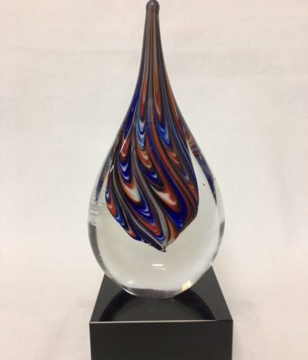 Teardrop Glass Award